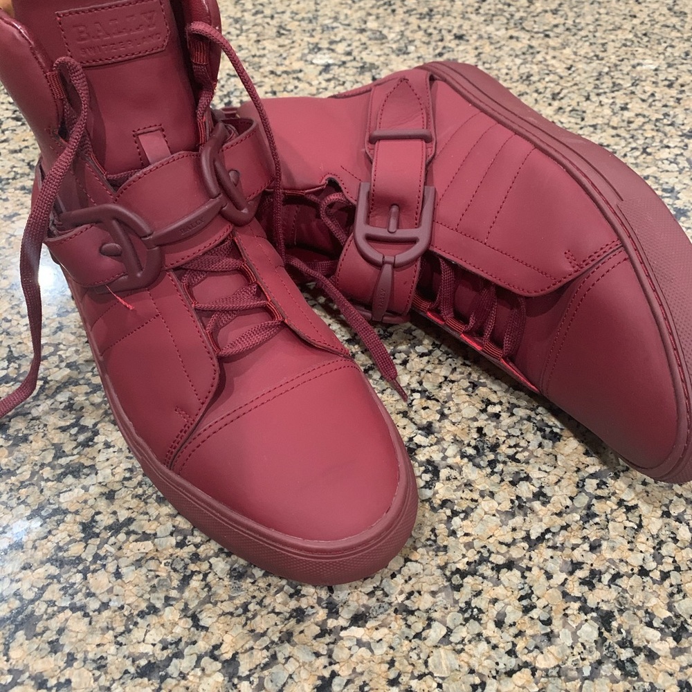 Men’s Leather High Top Bally